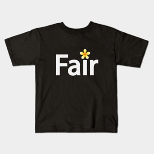 Fair typographic artsy Kids T-Shirt